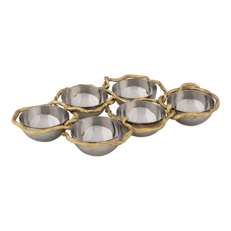 Wisteria Gold 6-CMPT Plate